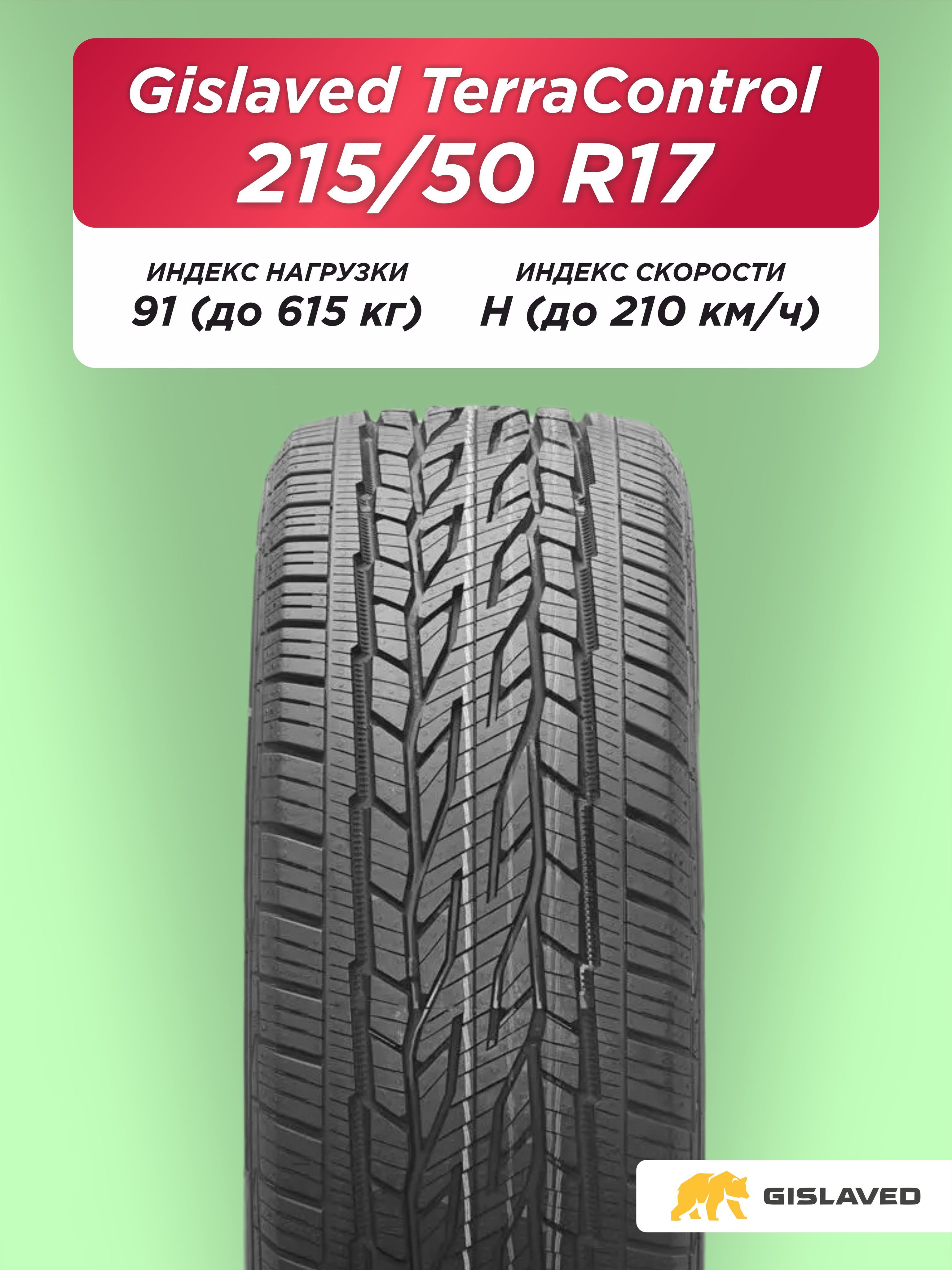 Автошина 215/50 R17 Gislaved Terra Control 91 H б/к